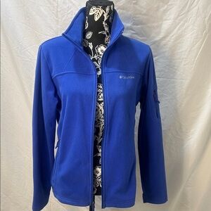 Columbia Women's Fitted Fleece Jacket Royal Blue Medium